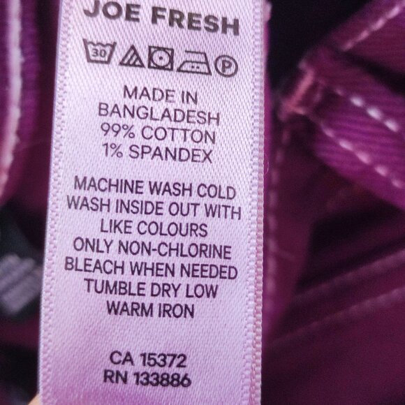 Joe Fresh High-rise Flare jeans women's size 25 purple - Picture 6 of 14